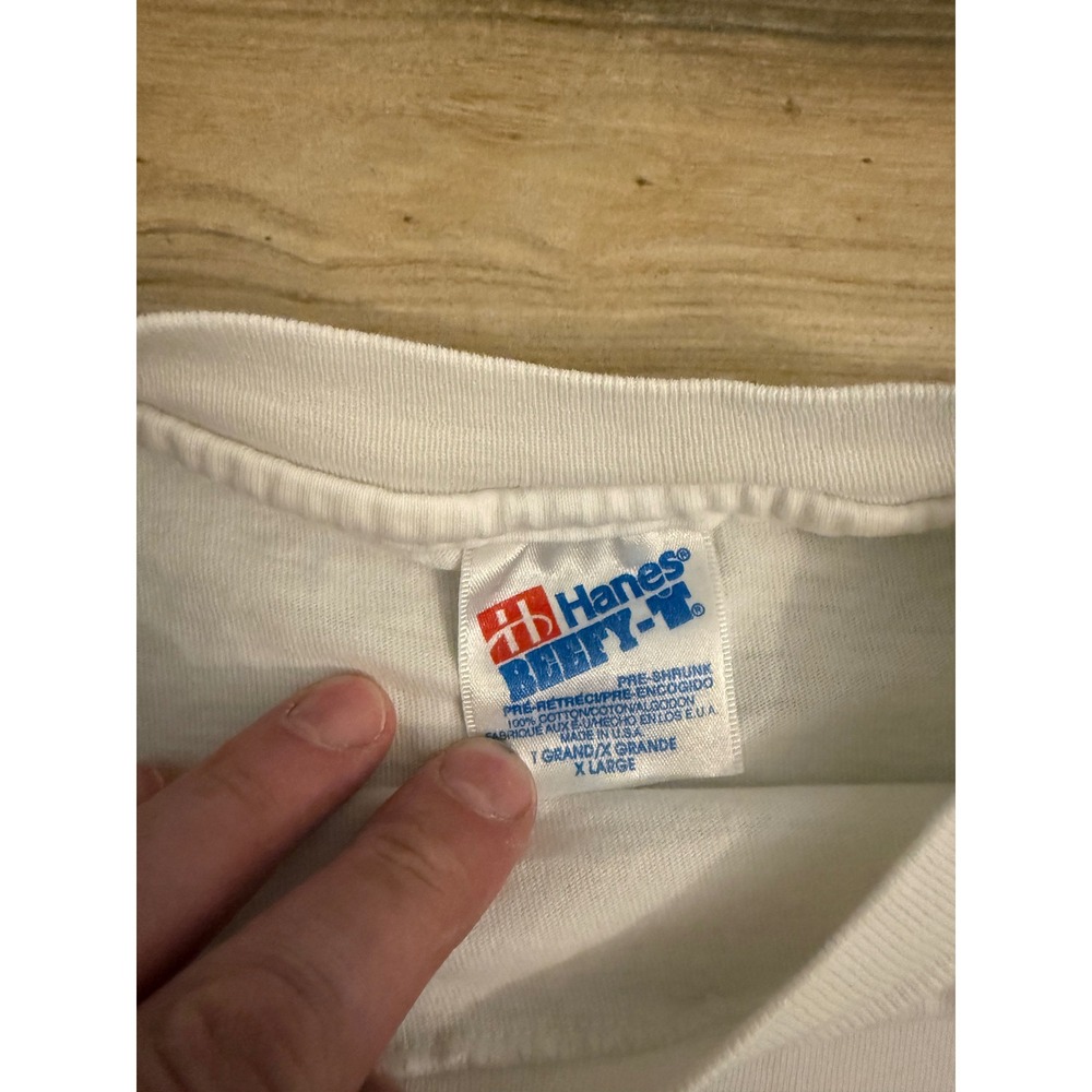 Vintage Hanes Fish of Molokini Maui Hawaii T-Shirt White XL Whale Graphic - Picture 3 of 8